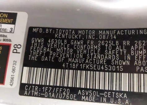 4T1BF1FK5EU453015